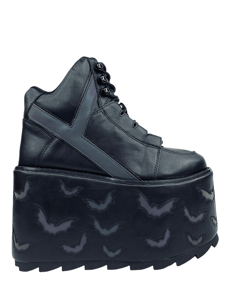 Karazii Platform Sneakers in White Black 10