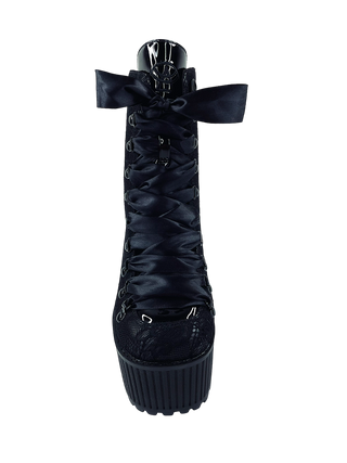 Pandora Platform Boot Black Lace