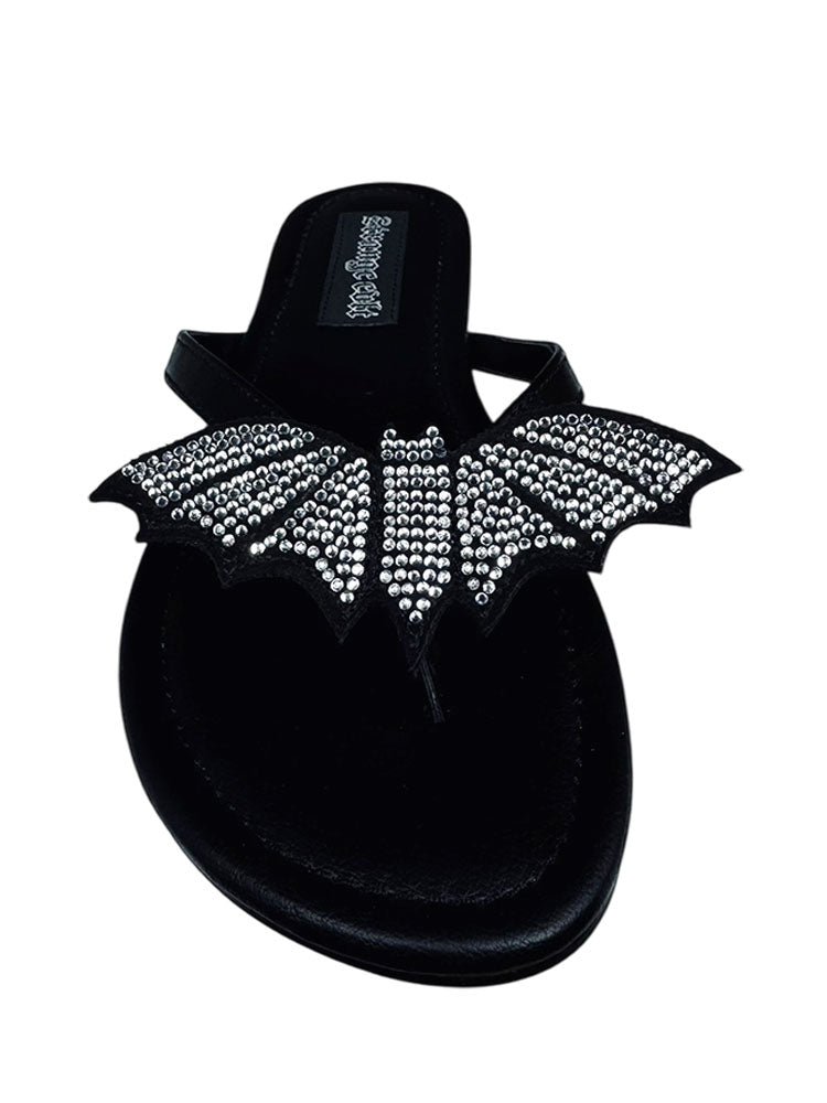 BETTY BAT - BLACK/WHITE RHINESTONE - Y R U