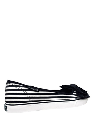 EMILY BOW STRIPE - BLACK/WHITE - Y R U