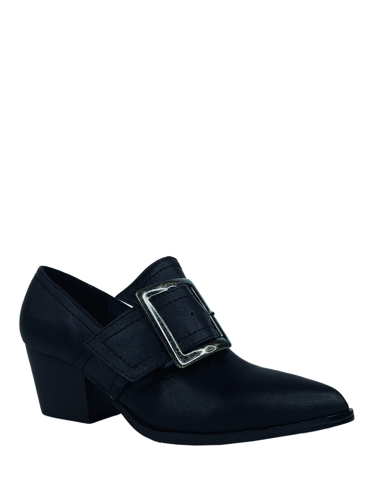 GRIMM Heel Matte Black/Brass buckle - Y R U