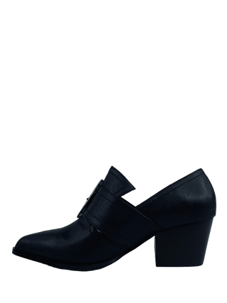 GRIMM Heel Matte Black/Brass buckle - Y R U