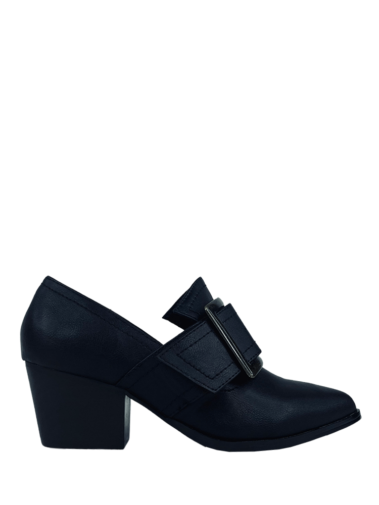 GRIMM Heel Matte Black/Brass buckle - Y R U