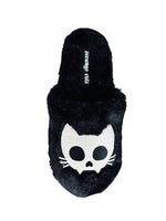 KREEPY KOZY KITTY SKULL - BLACK/WHITE - Y R U