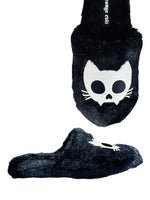 KREEPY KOZY KITTY SKULL - BLACK/WHITE - Y R U