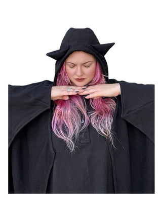 MINA BAT CAPE - BLACK - Y R U
