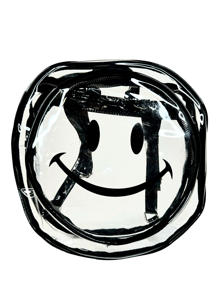 Clear smiley face backpack Clearance