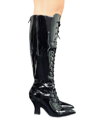 VICTORIA BOOT MAX - BLACK PATENT - Y R U