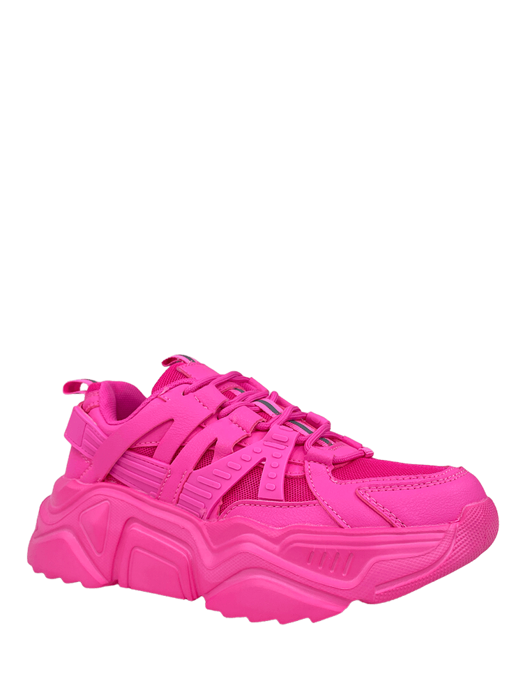 Berness Hot Pink Athletic Sneakers, Size 6 & 7 – Twisted Magenta