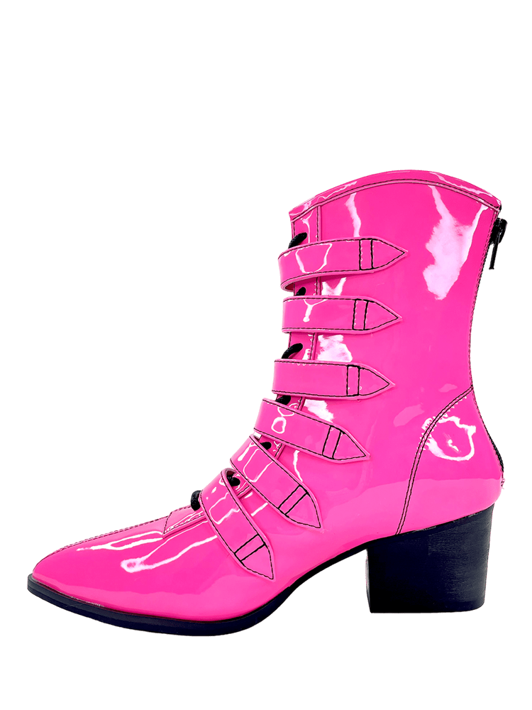 COVEN BOOT - HOT PINK PATENT - Y R U