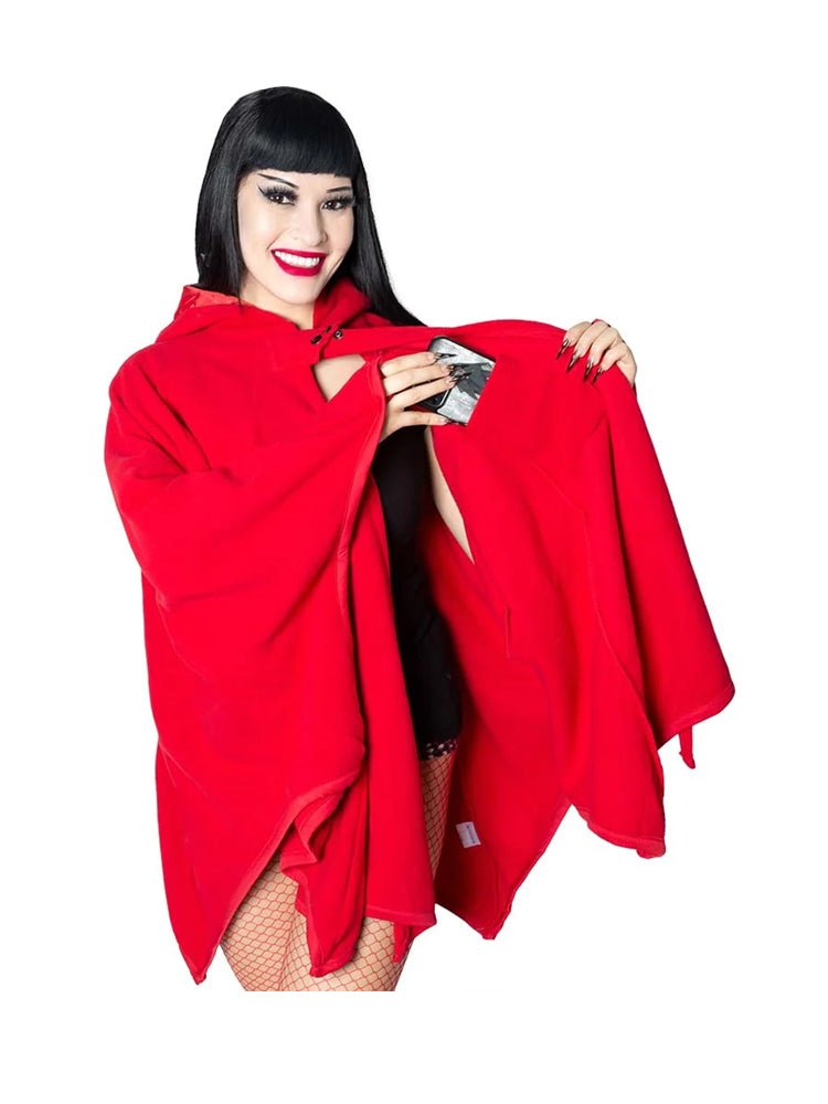 DEVIL IN DISGUISE WEB CAPE - RED - Y R U