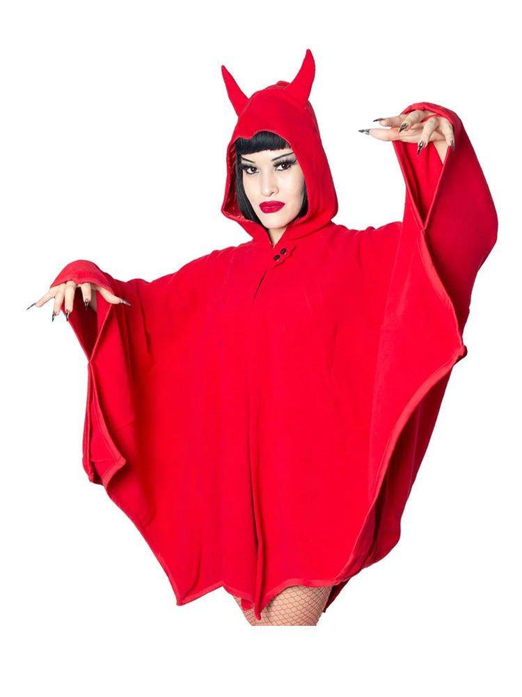 DEVIL IN DISGUISE WEB CAPE - RED - Y R U