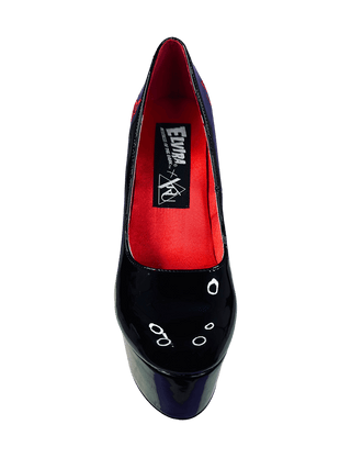 ELVIRA DAGGER PUMP - BLACK/RED - Y R U