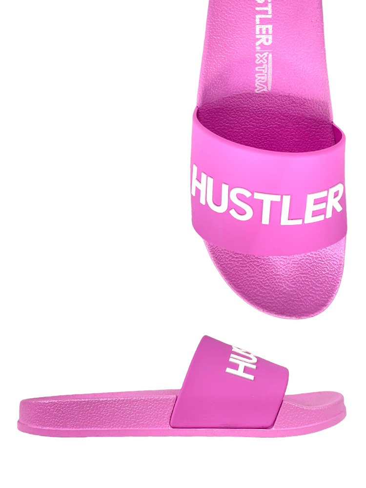 HUSTLER SLIDE - HOT PINK/WHITE - Y R U