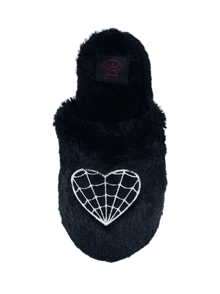 KREEPY KOZY WEB HEART - BLACK/WHITE - Y R U