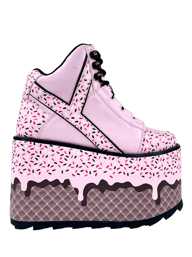 Yru ice matrixx top platform sneakers