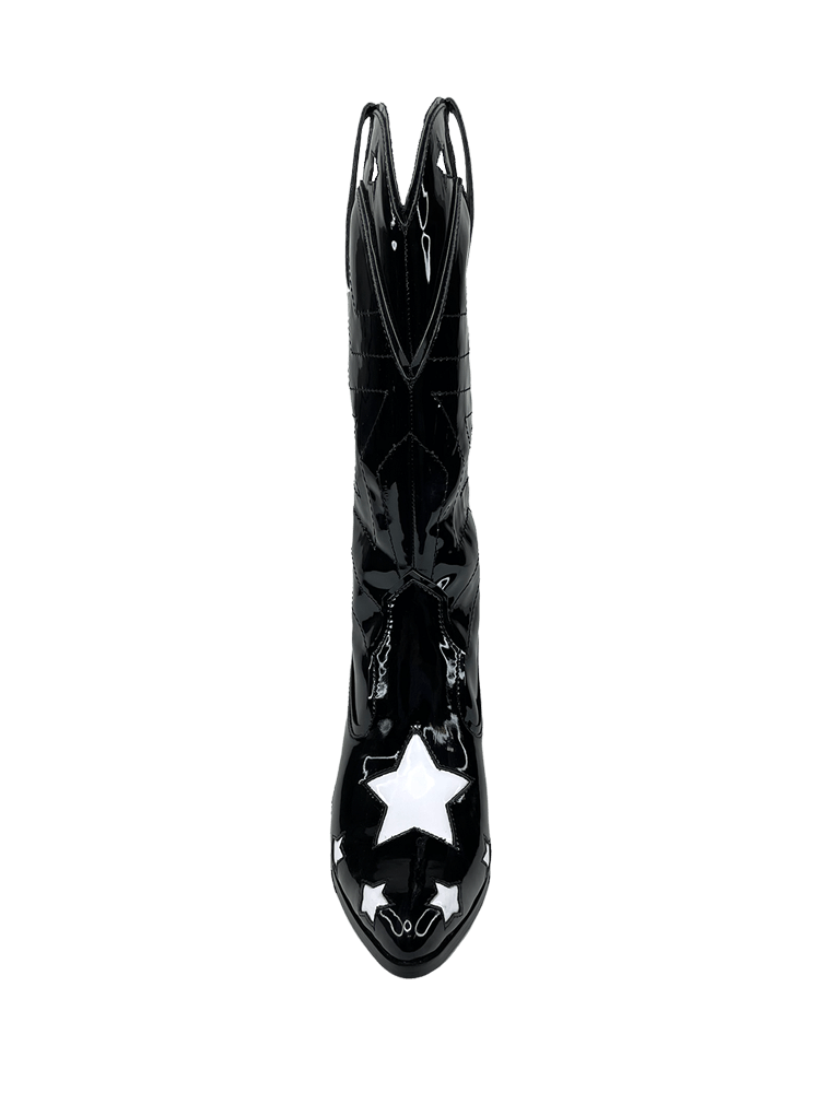 SPACE COWGIRL STAR - BLACK/WHITE - Y R U