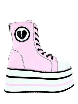 SUSPENSION BROKEN HEART - PINK/BLACK/WHITE - Y R U