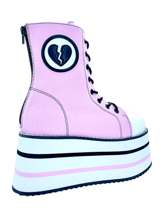 SUSPENSION BROKEN HEART - PINK/BLACK/WHITE - Y R U