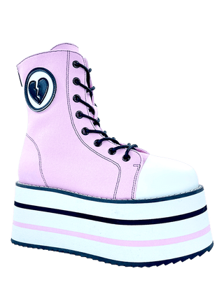 SUSPENSION BROKEN HEART - PINK/BLACK/WHITE - Y R U
