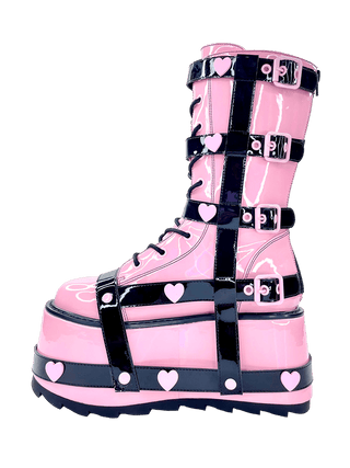 TRANCE BNDG HEART - PINK/BLACK - Y R U