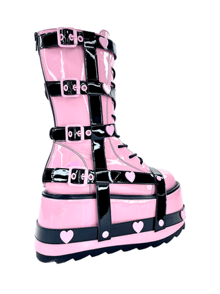 TRANCE BNDG HEART - PINK/BLACK - Y R U