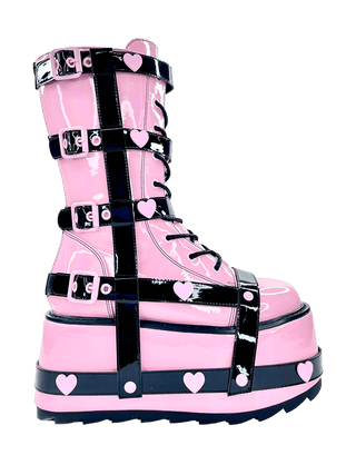 TRANCE BNDG HEART - PINK/BLACK - Y R U