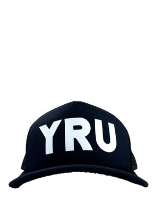 YRU TRUCKER HAT - BLACK/BLACK/WHITE - Y R U