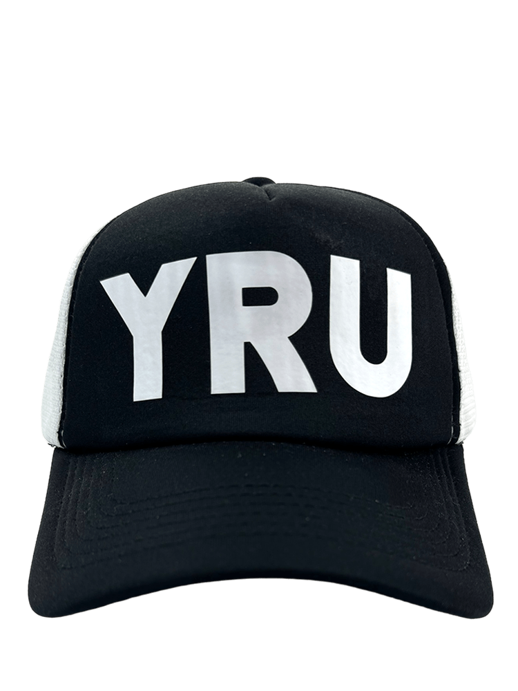 YRU TRUCKER HAT - BLACK/WHITE - Y R U